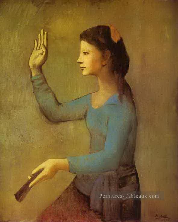 Femme avec ventilateur 1905 Pablo Picasso Peintures à l'huile